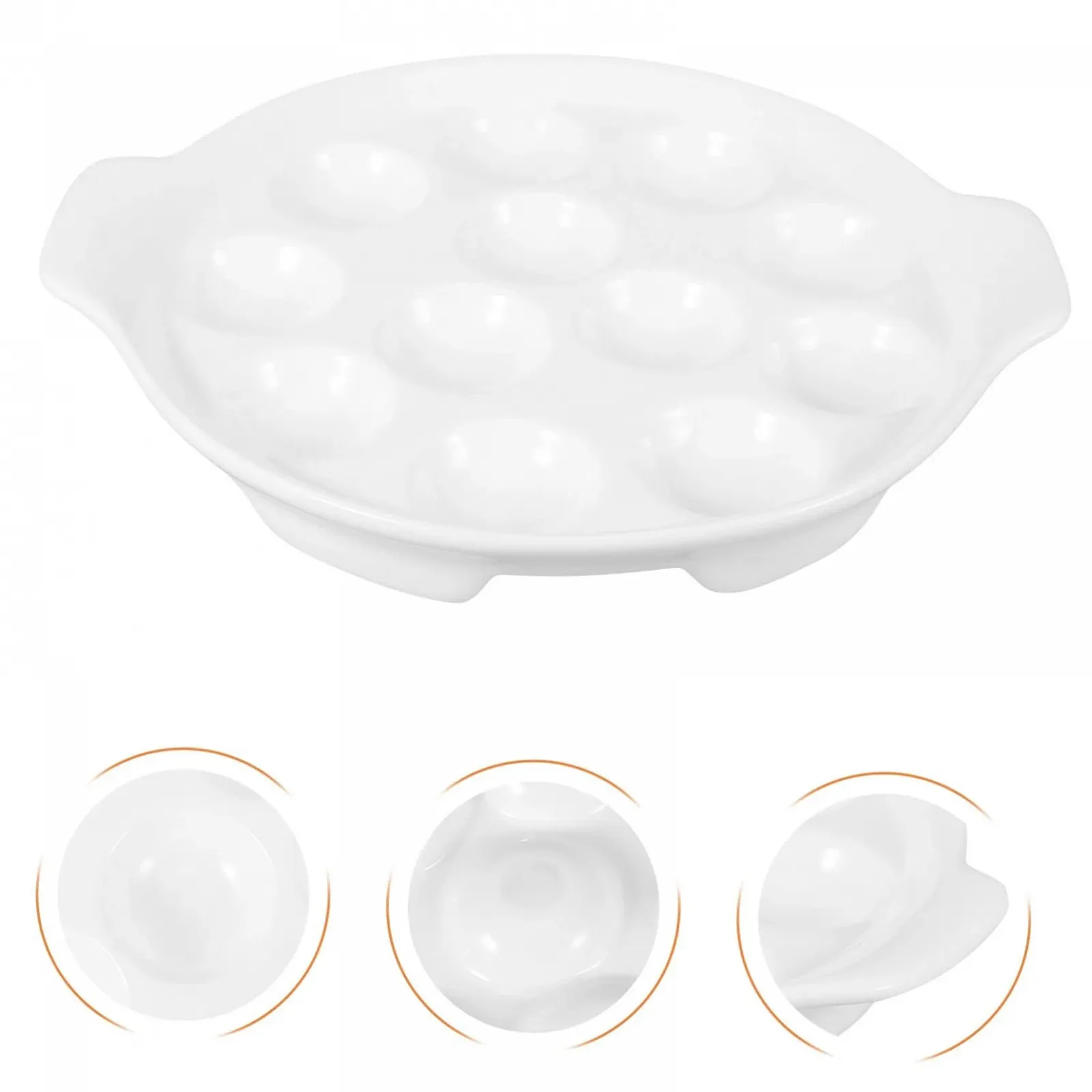 Форма для запікання равликів Керамічна З отворами Білий, фото №6 Форма для запікання равликів Керамічна З отворами Білий, фото №6