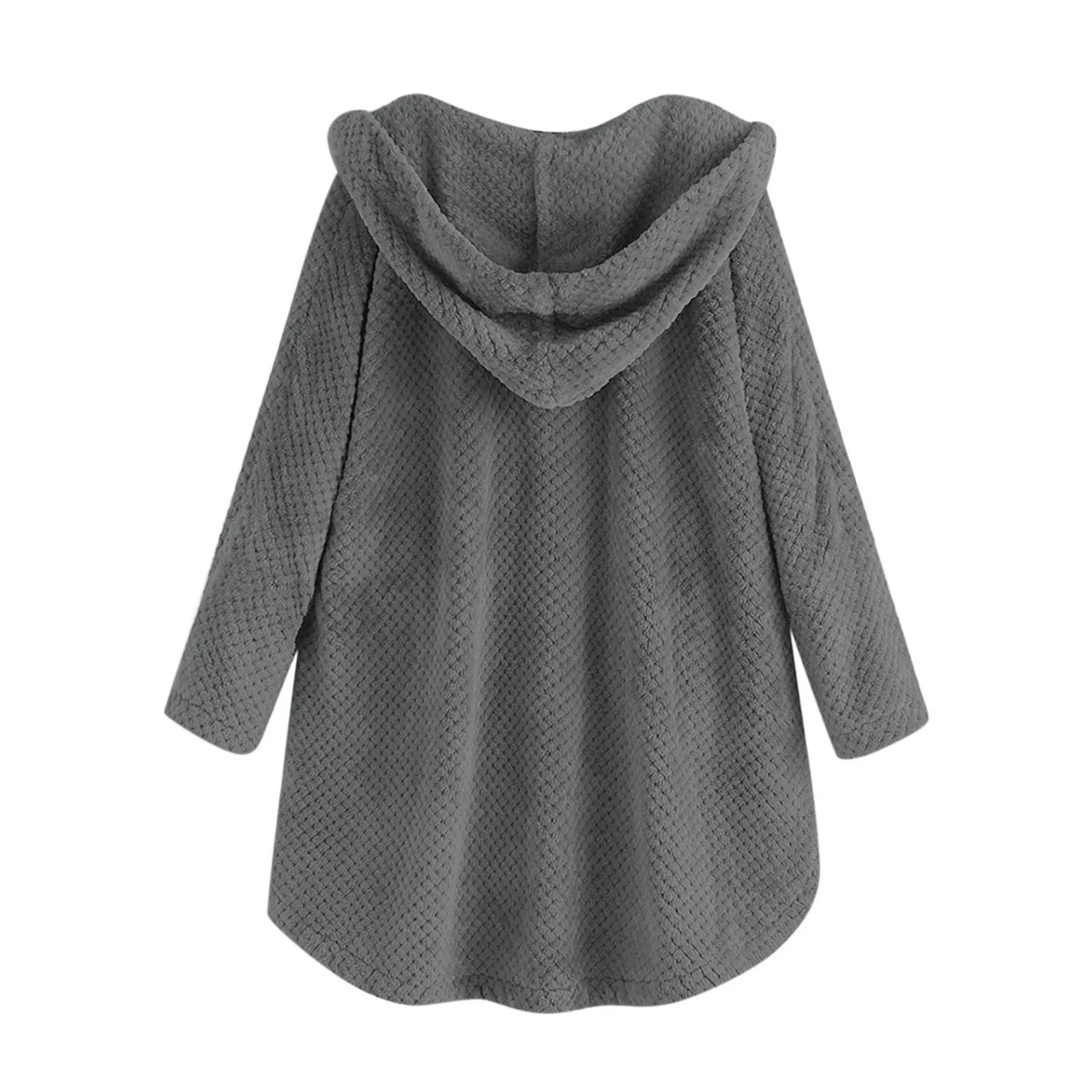 Жіноча Куртка Hutton Пухнастий Довгий Рукав Однотонний Капюшон Хутро, фото №4 Жіноча Куртка Hutton Пухнастий Довгий Рукав Однотонний Капюшон Хутро, фото №4