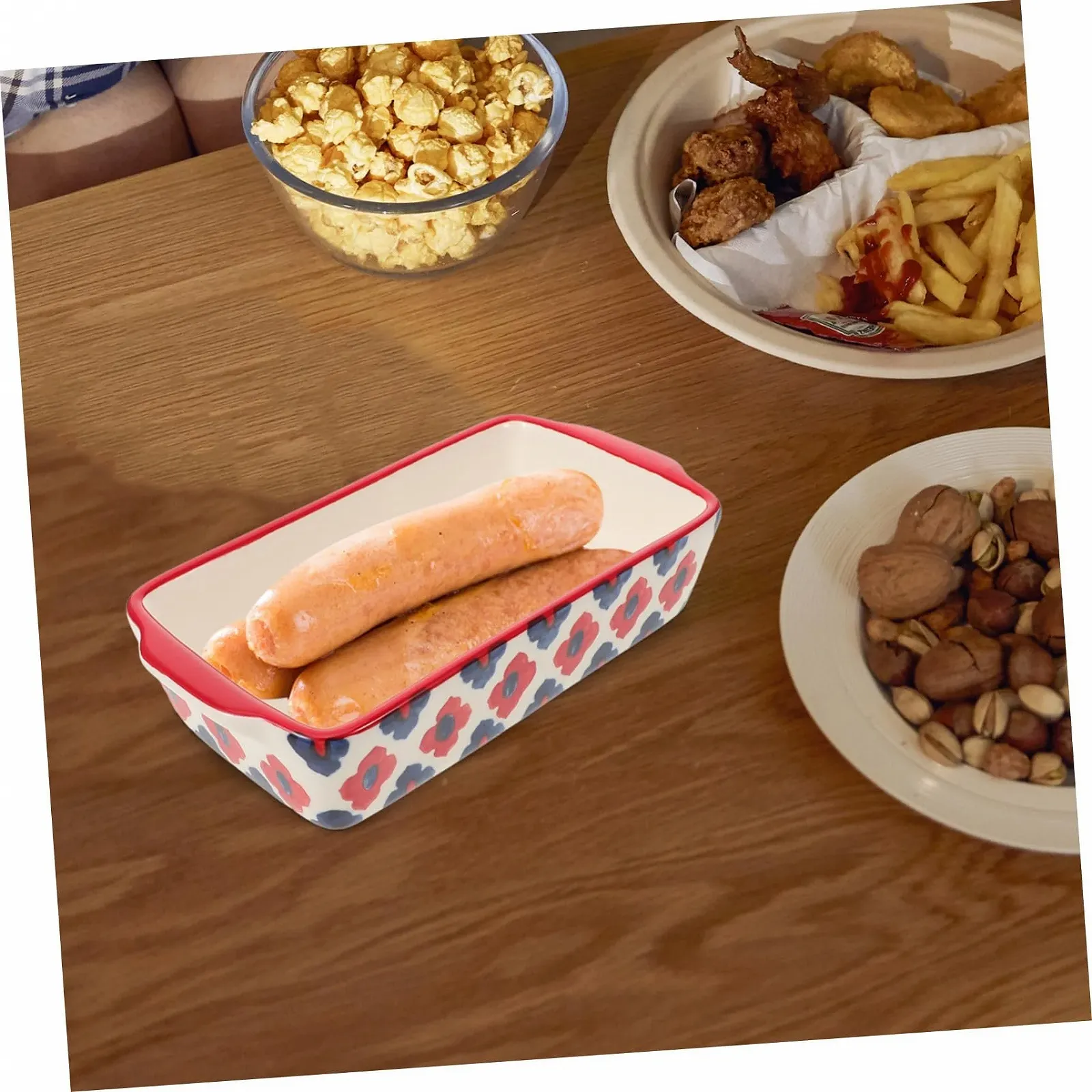 Форма для запікання VALICLUD Керамічна Прямокутна з бічними ручками, фото №6 Форма для запікання VALICLUD Керамічна Прямокутна з бічними ручками, фото №6