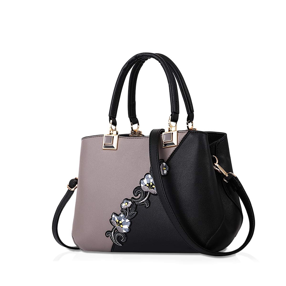 Сумка Nicole & Doris, серого цвета, размер: L, фото №1