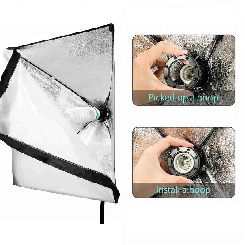 Набор постоянного света Visico Mikrosat FL-EB6060-2 Double Kit, фото №5