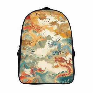 Рюкзак MXRMXR Dragon 3D, детский, большой, для книг, школьный, подарки к школе, 40 x 28 x 16 см, Style-8 - Фото 1