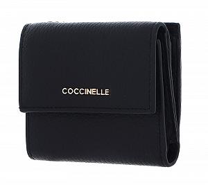 Кошелек Coccinelle Metallic Soft Зернистая кожа Черный - Фото 1