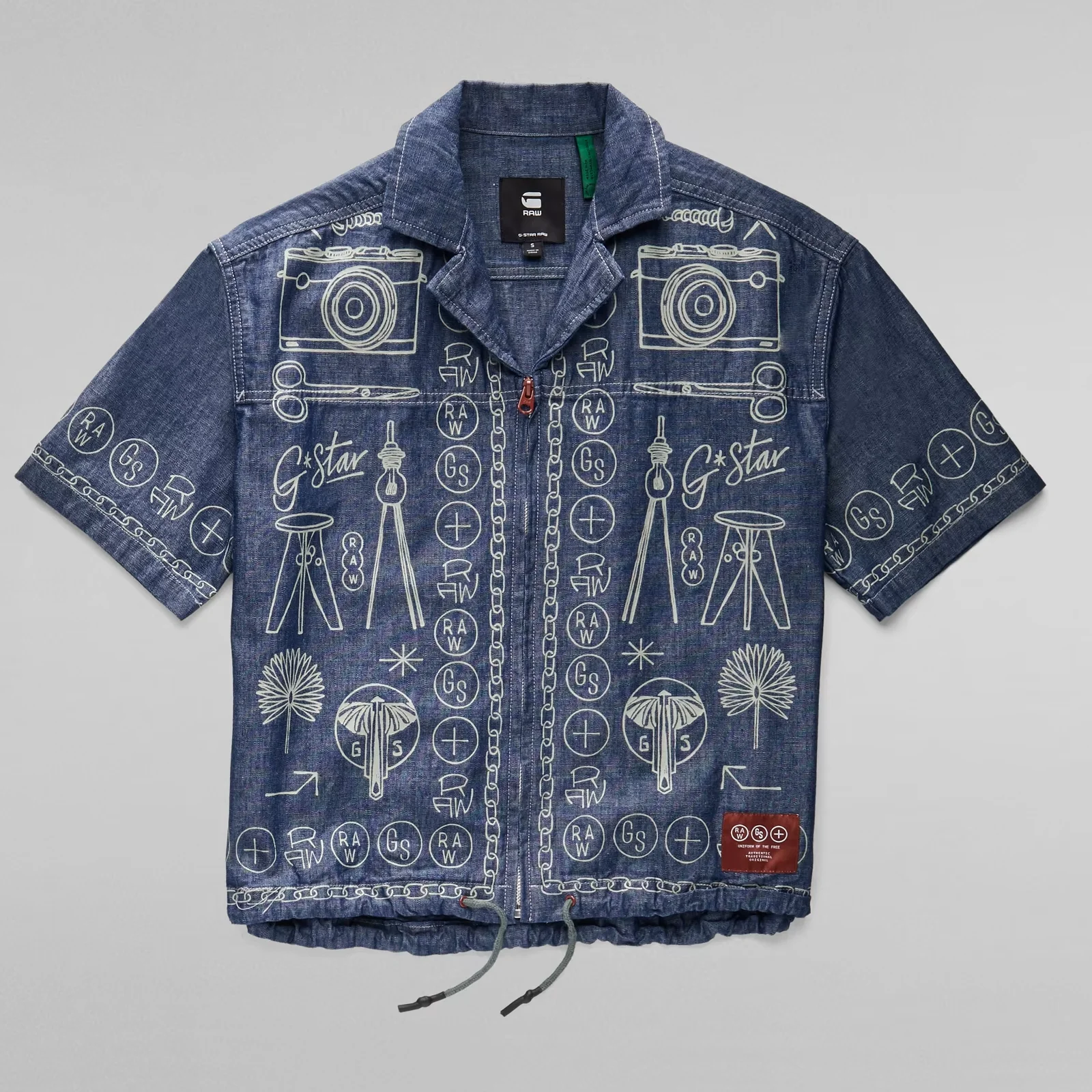Женская футболка G-Star RAW Hawaii Shirt Printed - M, фото №4