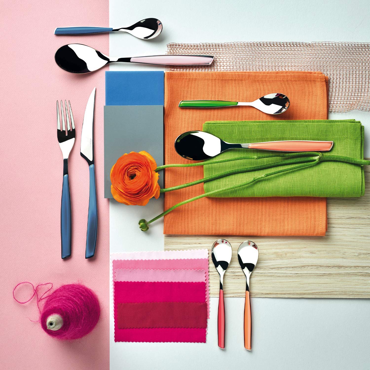 Набор вилок для торта Bugatti Glamour GL6U-021F17/6, 6 шт., SAN/сталь, жёлтый, фото №3