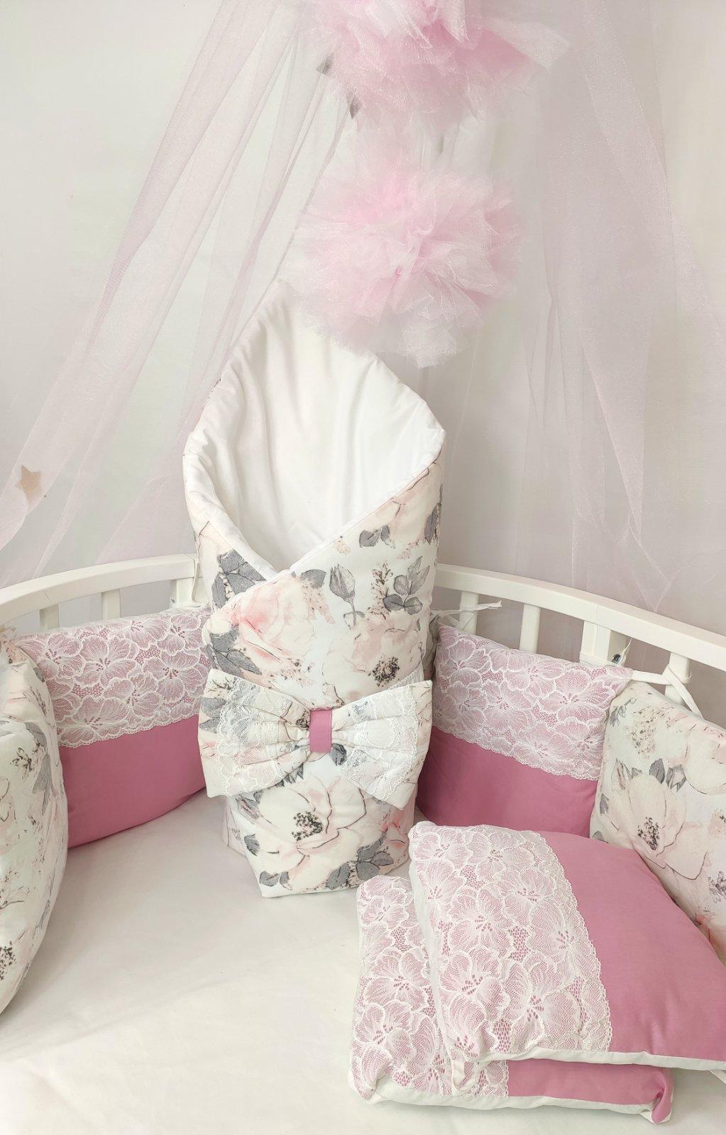 Набір постільного в ліжечко Прованс рожевий (Т00074), фото №6 Набір постільного в ліжечко Прованс рожевий (Т00074), фото №6