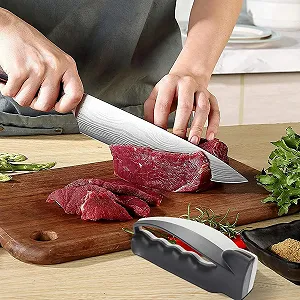 Точильний камінь для ножів та ножиць кишеньковий вольфрамова сталь ергономічний synthetic.ua - Фото 1