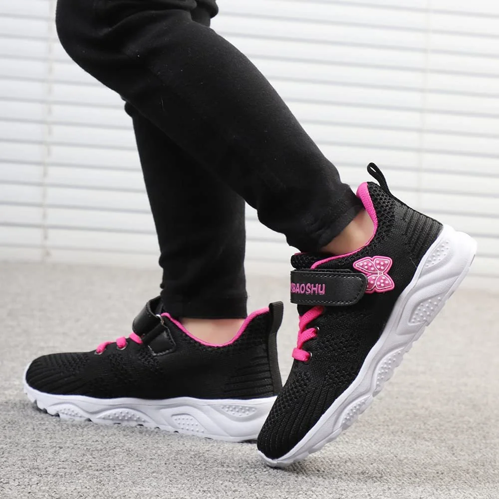 Кроссовки Детские Теннисные Кроссовки Дышащие Беговые Кроссовки Легкие Спортивные Кроссовки для Девочек, фото №3