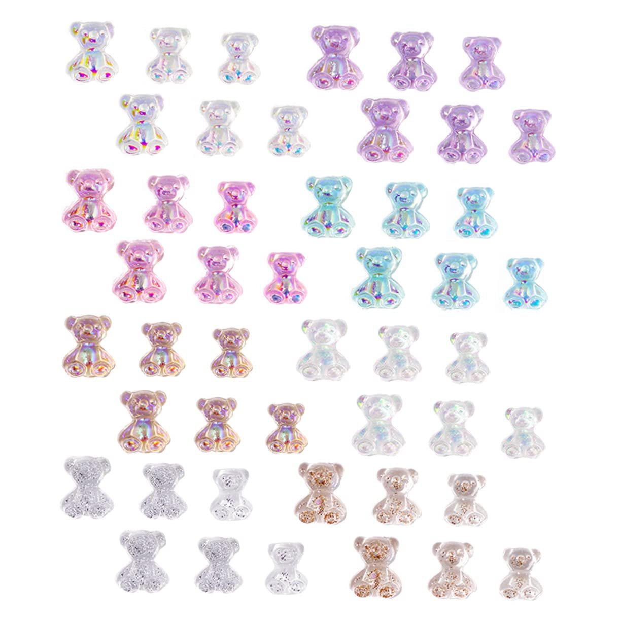 Аксесуари для нігтів WOONEKY, ведмедики, підвіски, фото №1