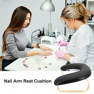 Підставка для рук майстра манікюру Шкіряна підкладка U-подібна подушка synthetic.ua - Фото 1