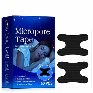 Стрічка для рота 50 Prozent Для сну та зменшення хропіння Еластичний дизайн - Фото 1