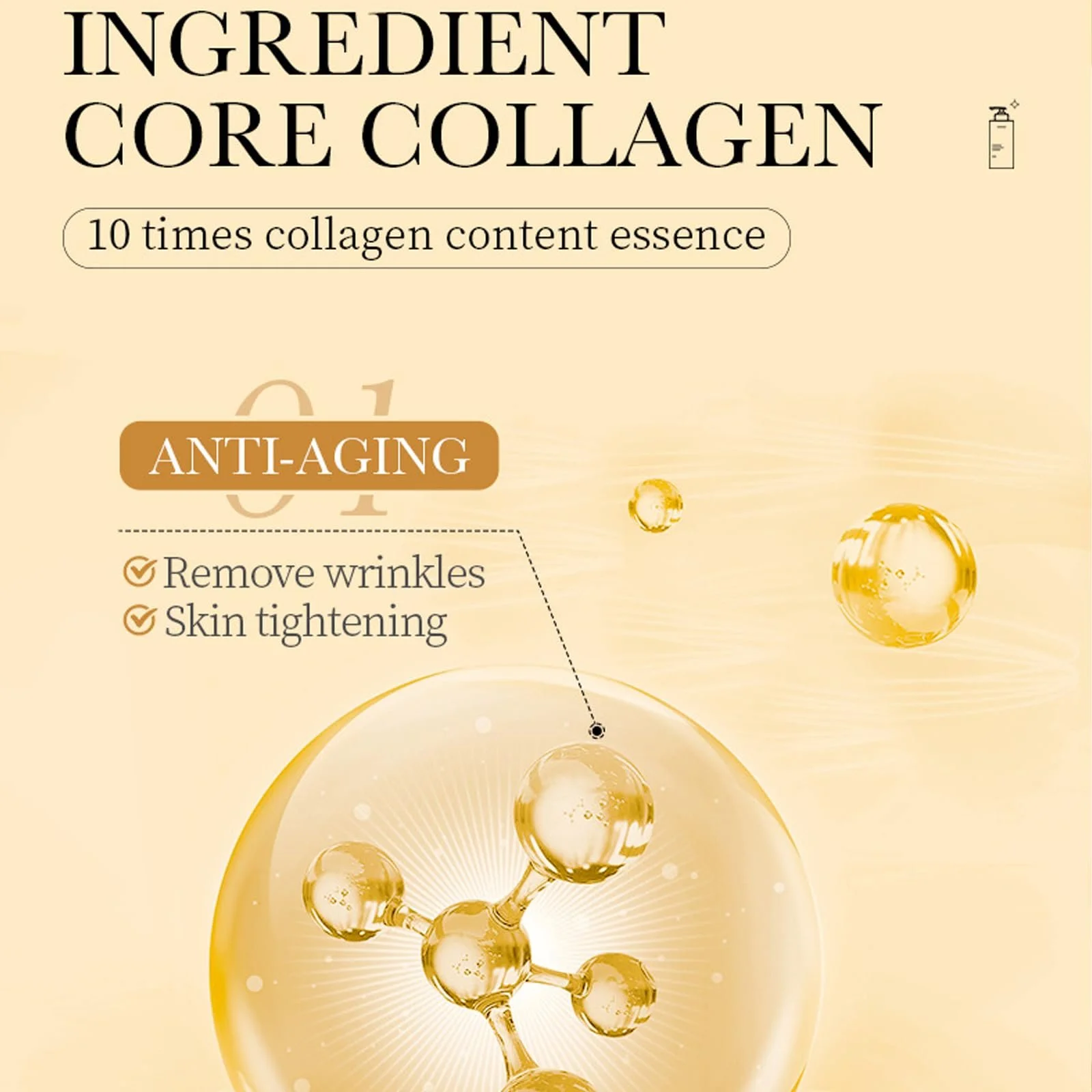 Лосьйон для тіла Зволожуючий колагеновий лосьйон для пружності шкіри тіла, фото №6