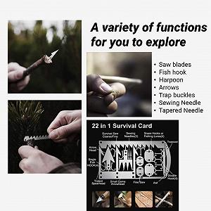 Набор для выживания Сталь Fishing Cards 4 шт synthetic.ua - Фото 1