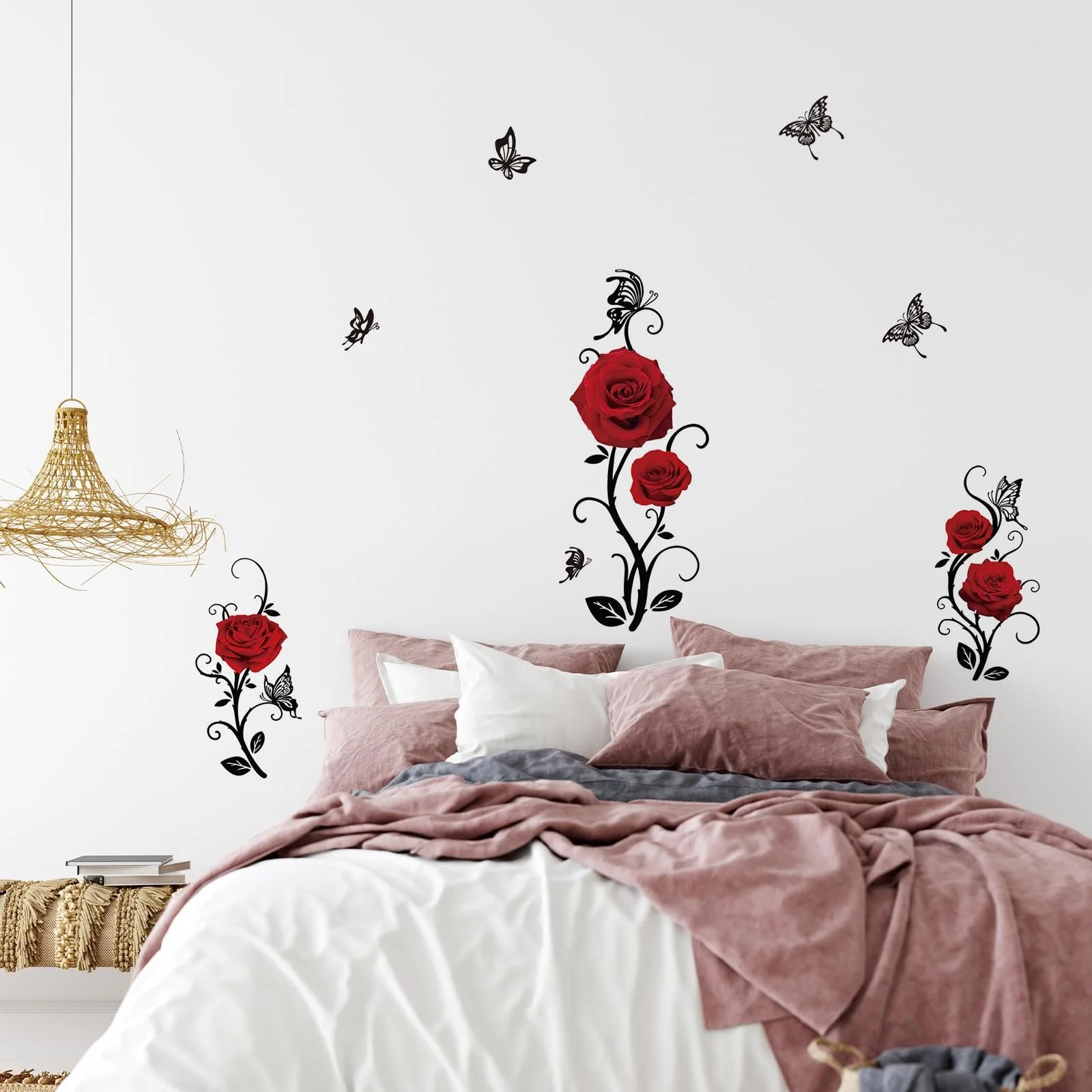 Наклейка на стіну SUPERDANT Red Rose 74 x 58 см червона., фото №4