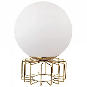 Настільна лампа etc-shop 15 см латунь метал скло опал - Фото 1