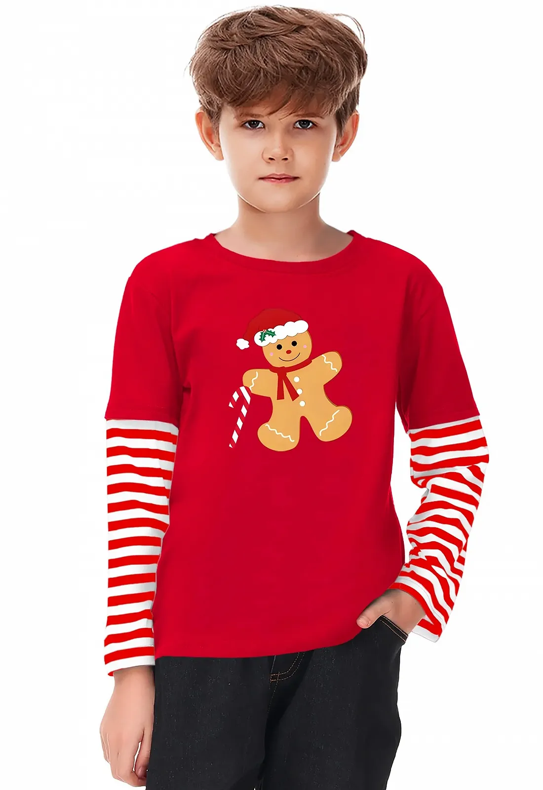 Різдвяна кофта Arankhiger Unisex для дітей з довгими рукавами, фото №6