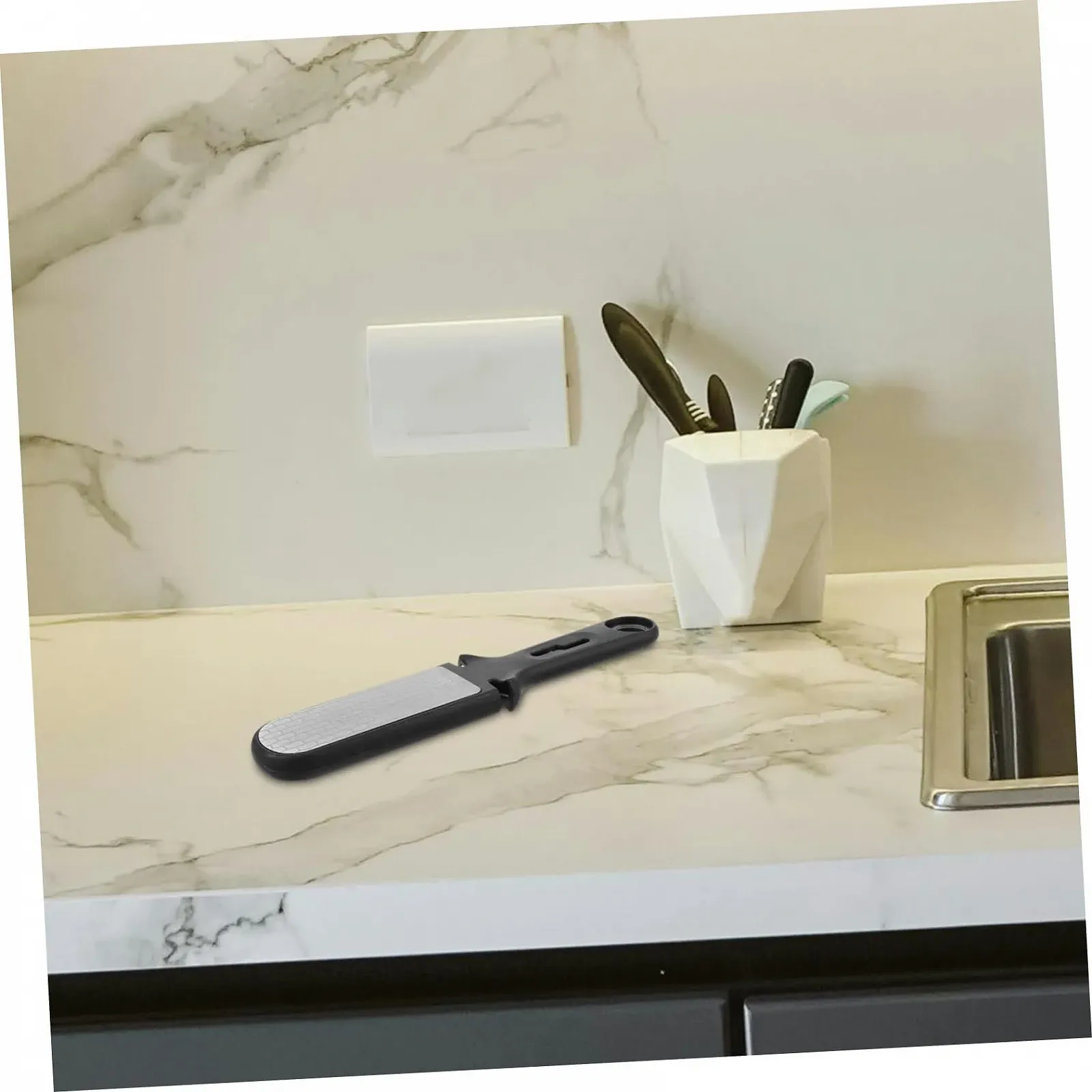 Точилка для ножів VALICLUD ручна з нержавіючої сталі з ергономічною ручкою, фото №6