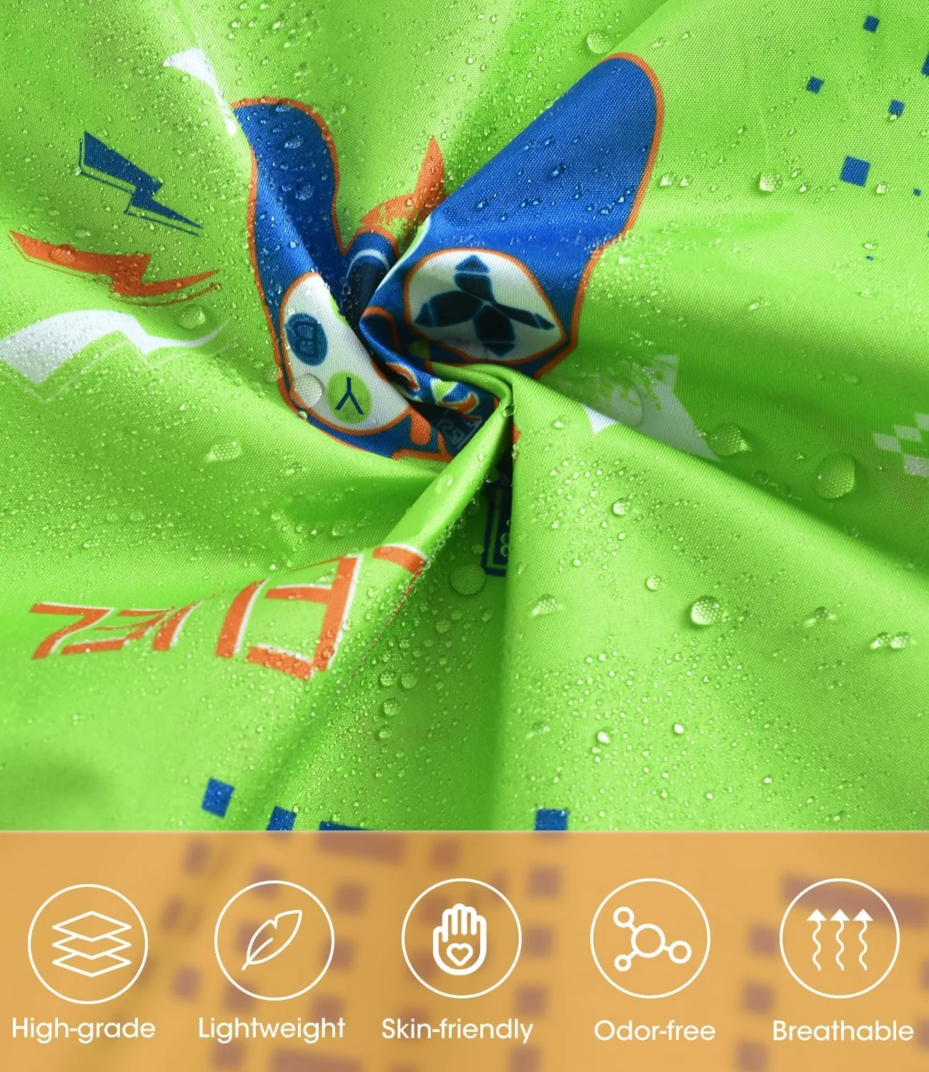 Дощовик Wawsam Легка дитяча дощова куртка Водонепроникне дитяче пончо з капюшоном, фото №5 Дощовик Wawsam Легка дитяча дощова куртка Водонепроникне дитяче пончо з капюшоном, фото №5