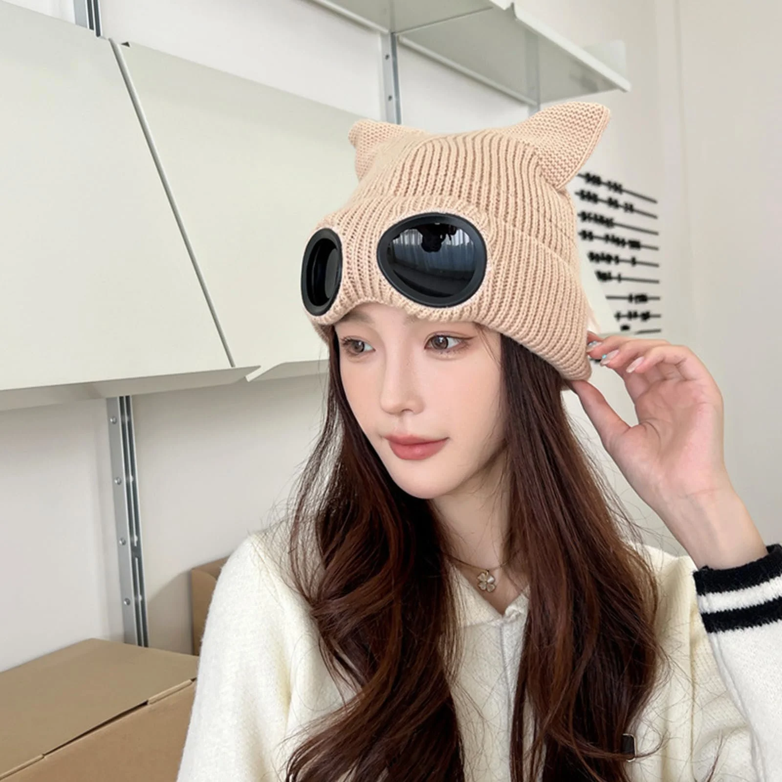 В'язана шапка MHADBKH для активного відпочинку, захищає від вітру, фото №9 В'язана шапка MHADBKH для активного відпочинку, захищає від вітру, фото №9