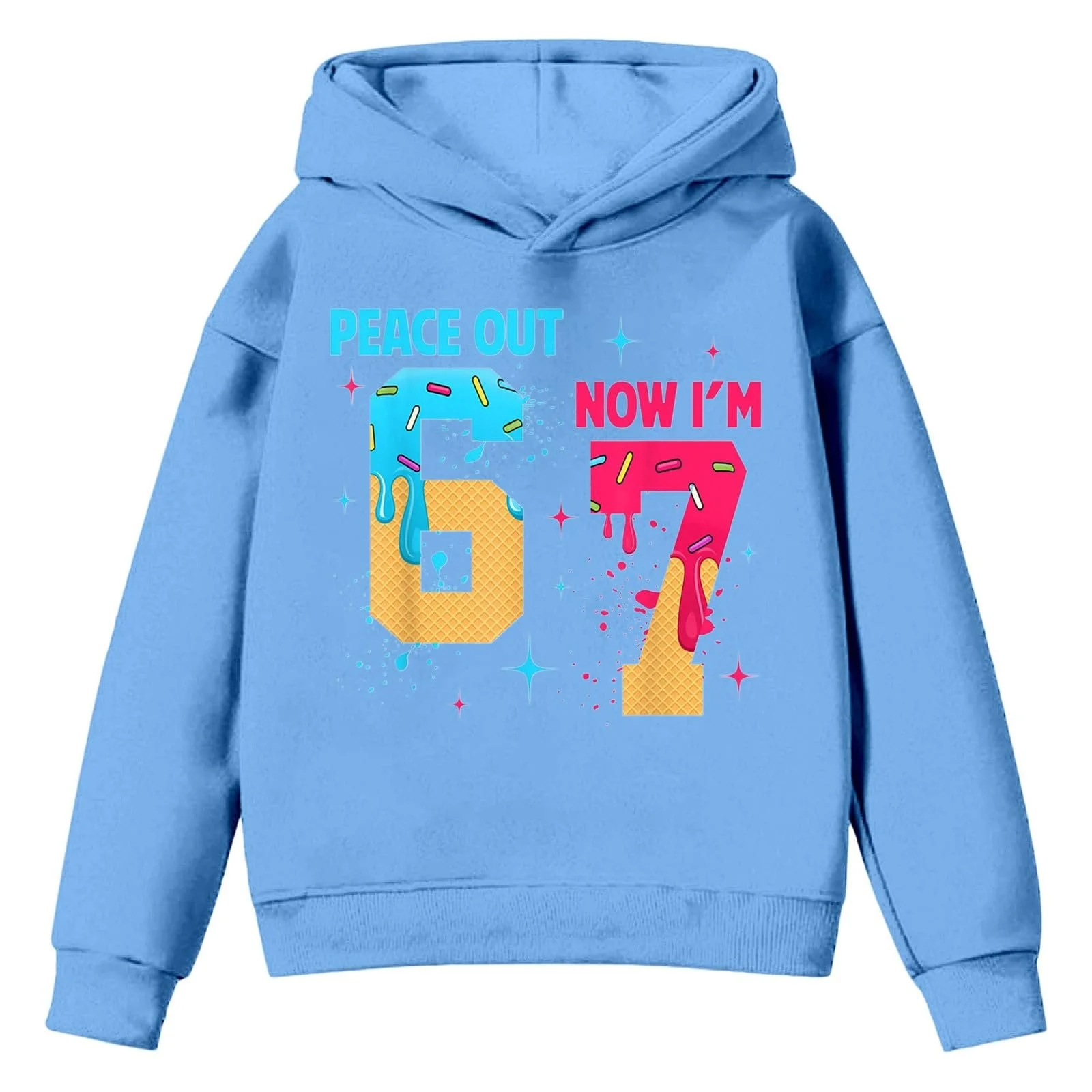 Худи для мальчиков Удобная толстовка для девочек Повседневный модный подростковый флисовый теплый худи Мягкий пуловер с принтом 67 Теплая зимняя толстовка Уютная куртка Лонгслив Свитшот, фото №4