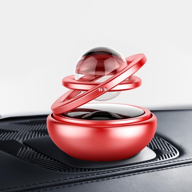 Ароматизатор в автомобиль Левитирующие кольца Галактика от солнечного света MIO 1 сменный картридж Красный 050969, фото №3