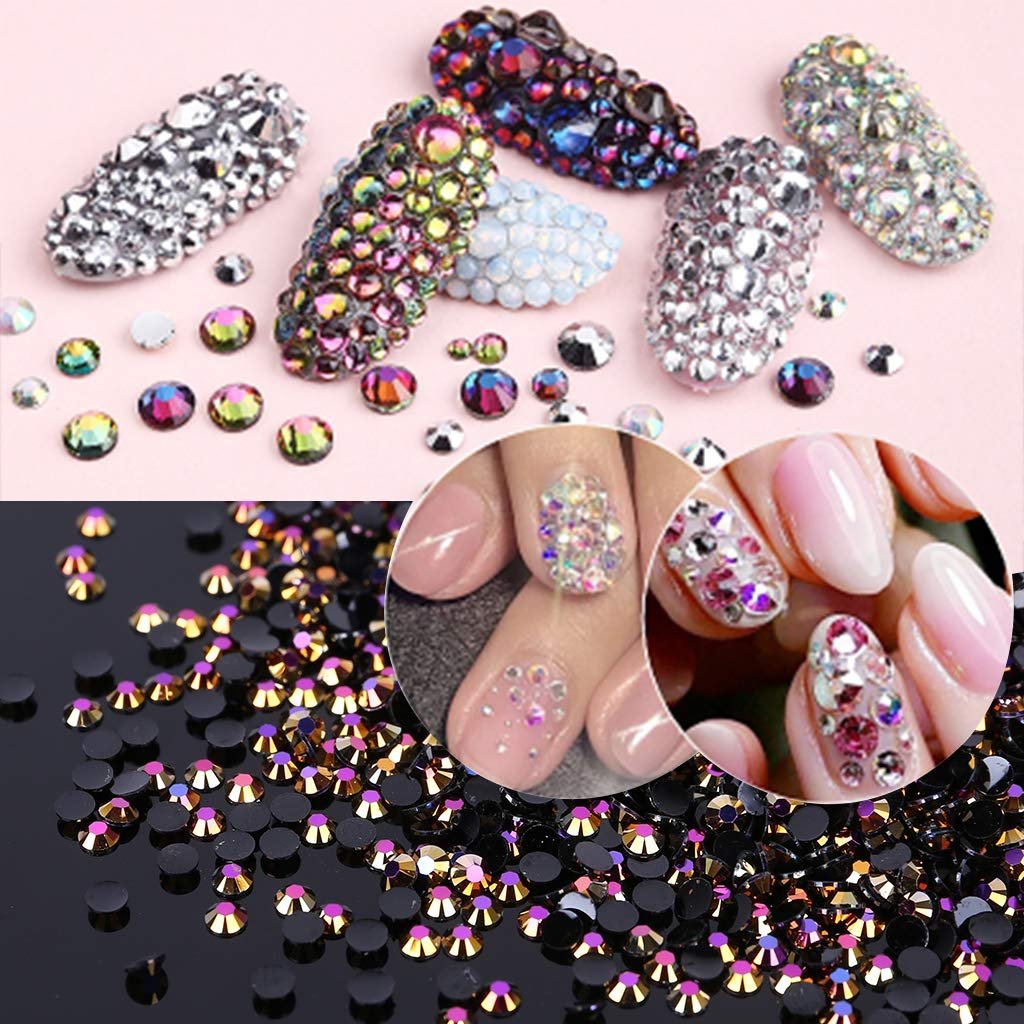 Круглі стрази Чорний Кристал 3 мм, 5000 шт, фото №4