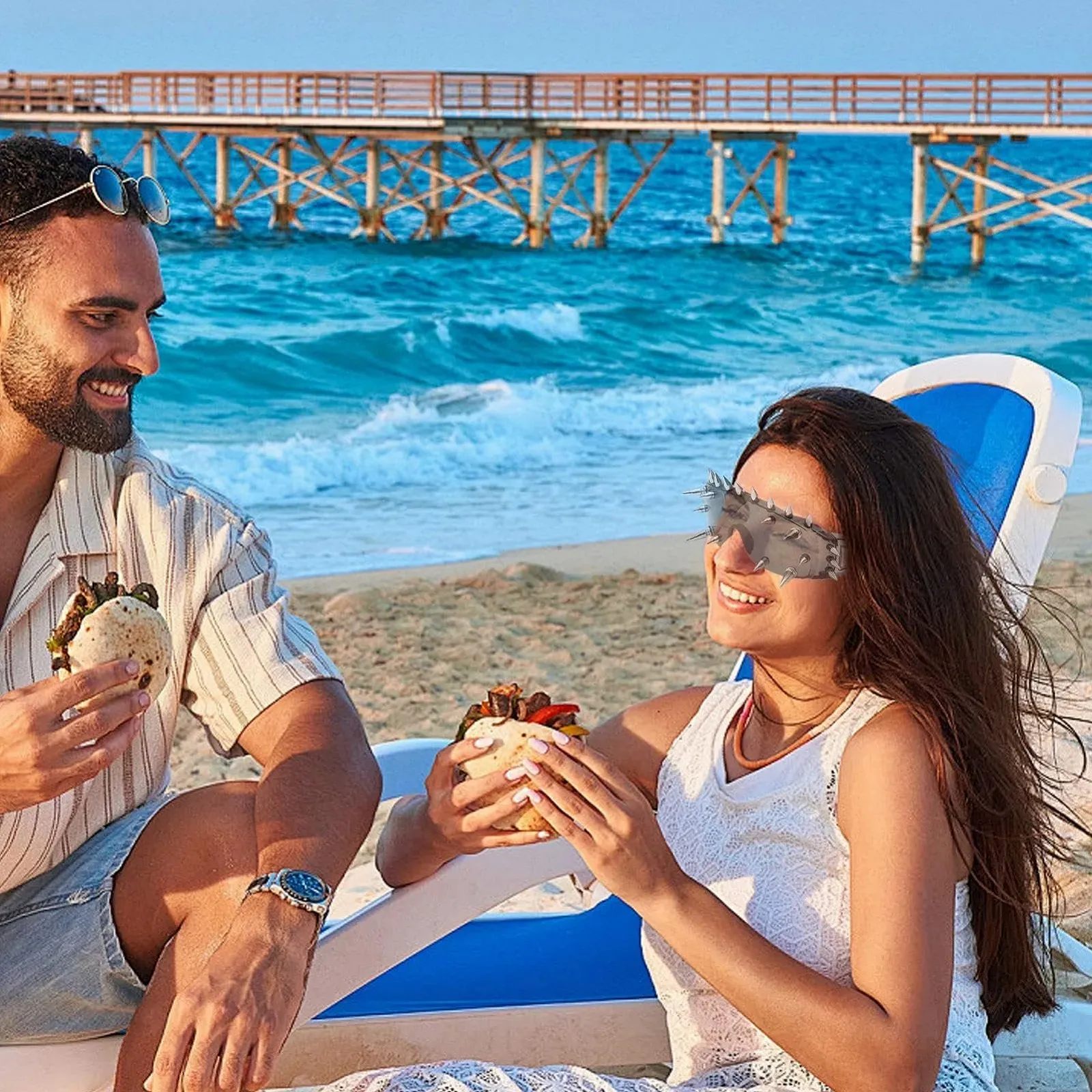 Солнцезащитные очки Punk Steampunk Уникальные, фото №2