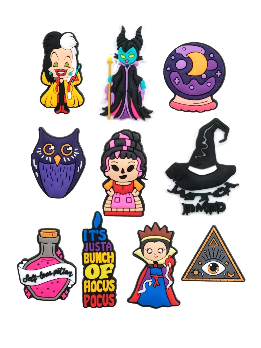 Джибитси 10 шт, аксессуары для обуви Crocs, фото №1