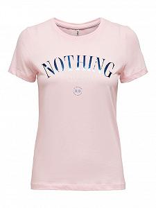Футболка ONLKITA LIFE REG STATEMENT TOP JRS 15225849 Ballerina ONLY Кремовий S - Фото 1