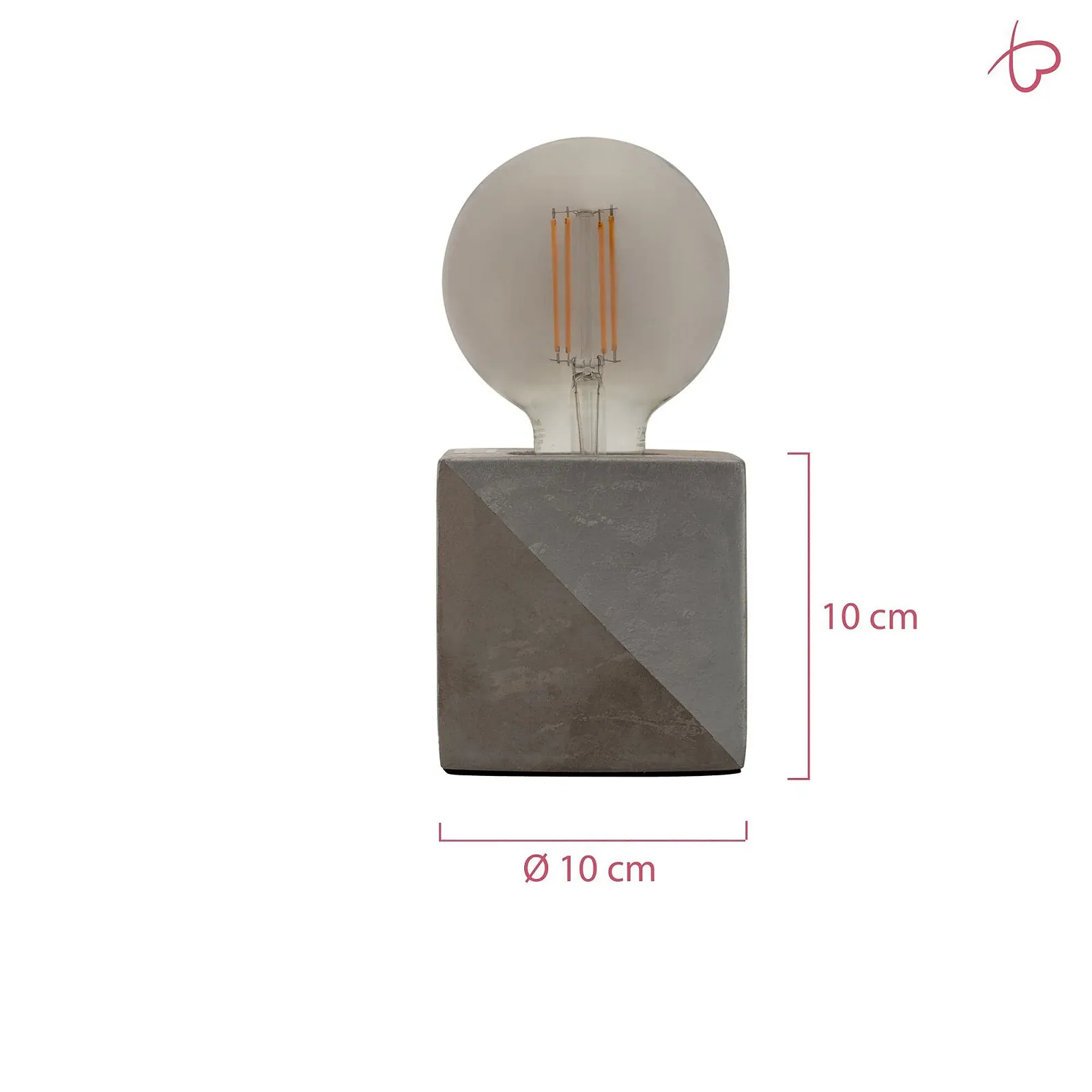 Настільна лампа Pauleen Silver Jewel 48196 Бетон E27 Срібляста, фото №6