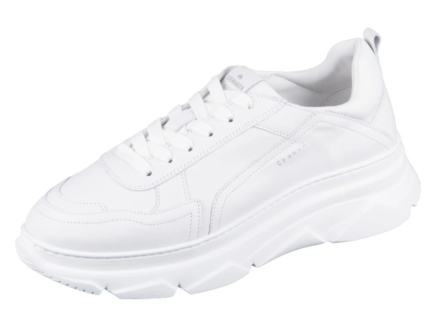 Кроссовки женские Copenhagen гладкая кожа белые, фото №1