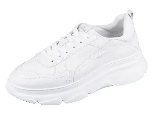 Кроссовки женские Copenhagen гладкая кожа белые - Фото 1