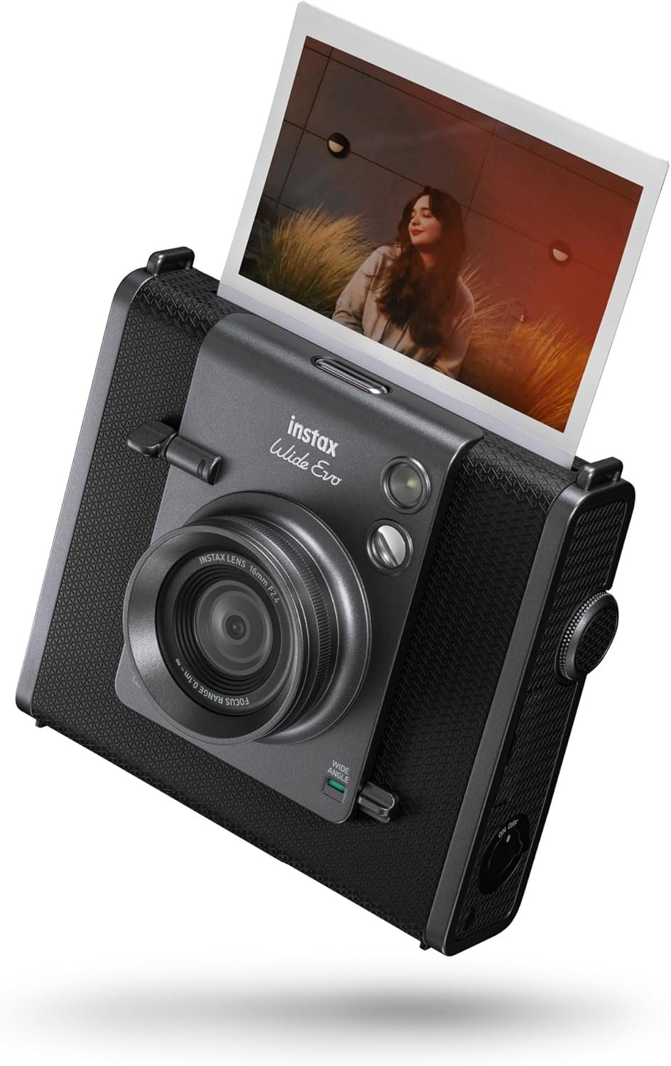 Камера миттєвого друку Fujifilm Instax Wide EVO / 16Мп / фото  62 х 99мм / Чорна, фото №3