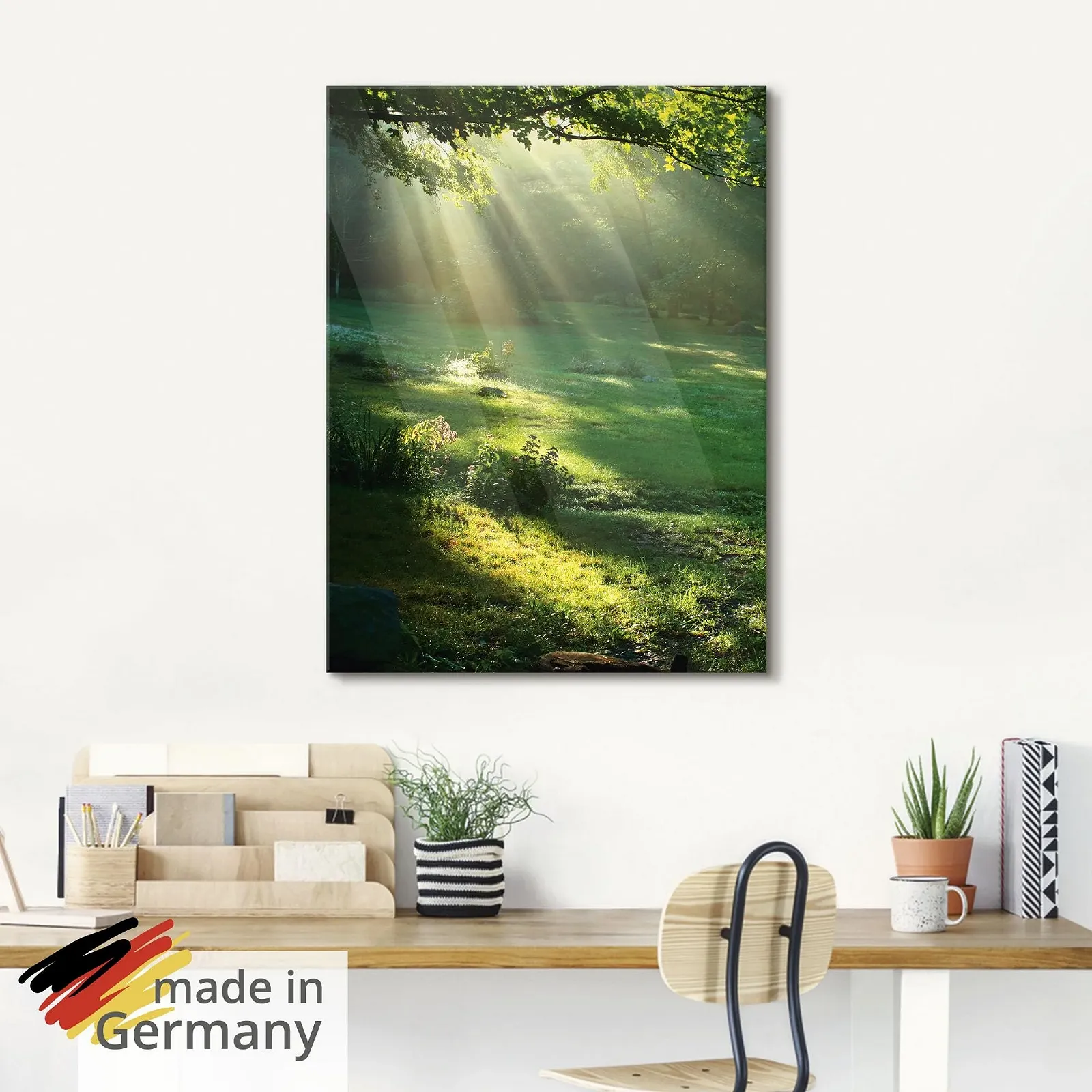 Скляна картина ARTland T5XX Природа Пейзаж Ліс Сонце Літня лука Листя Дерево 50 x 100 см, фото №5 Скляна картина ARTland T5XX Природа Пейзаж Ліс Сонце Літня лука Листя Дерево 50 x 100 см, фото №5