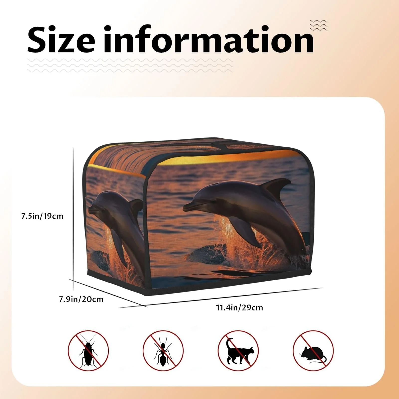 Чохол для тостера Dusk Dolphin на 2 скибочки, фото №5 Чохол для тостера Dusk Dolphin на 2 скибочки, фото №5