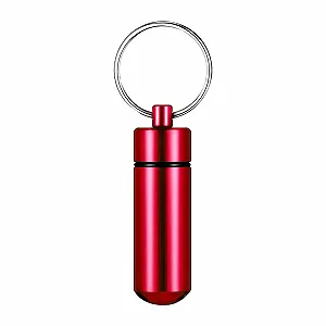 Коробка для пігулок Алюмінієвий сплав Брелок Водонепроникна Для подорожей та кемпінгу 03, One size - Фото 1