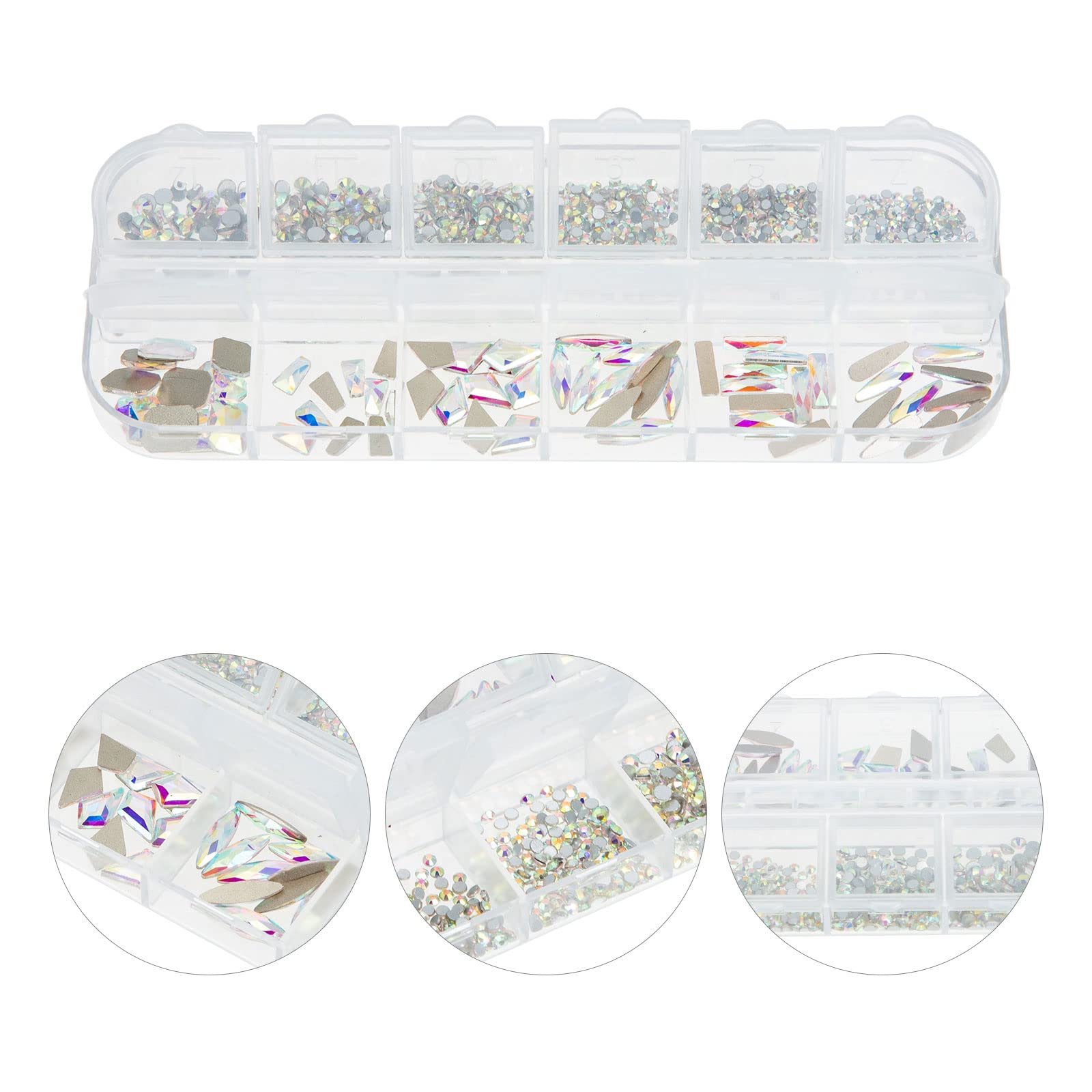 DIY Діаманти для нігтів, прикраси (1 коробка), фото №5