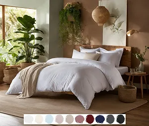 Постільна білизна Carpe Sonno джерсі-інтерлок 100% бавовна 135 x 200 см Теплий білий synthetic.ua - Фото 1