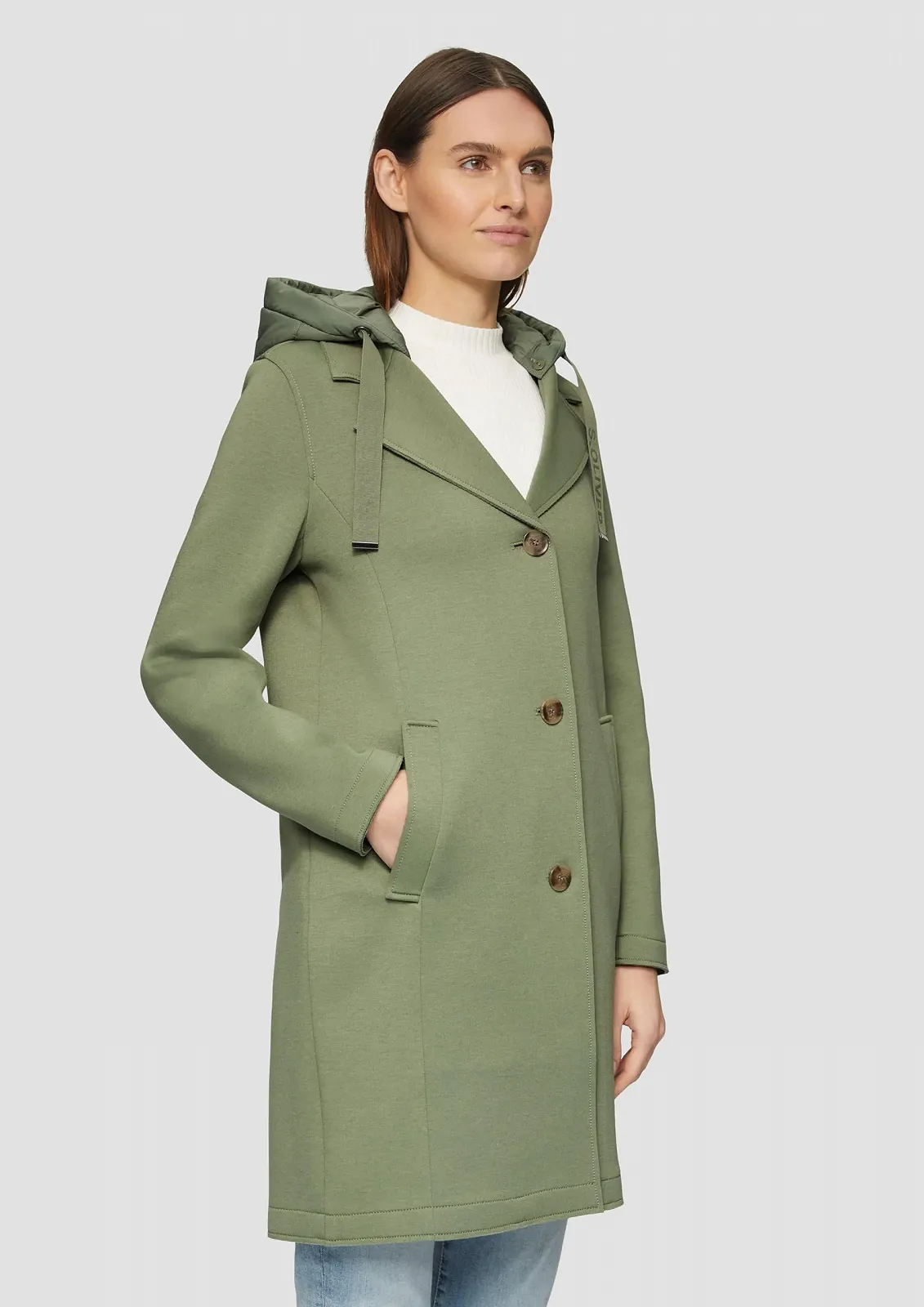 Пальто s.Oliver Scuba зі знімним капюшоном, фото №5