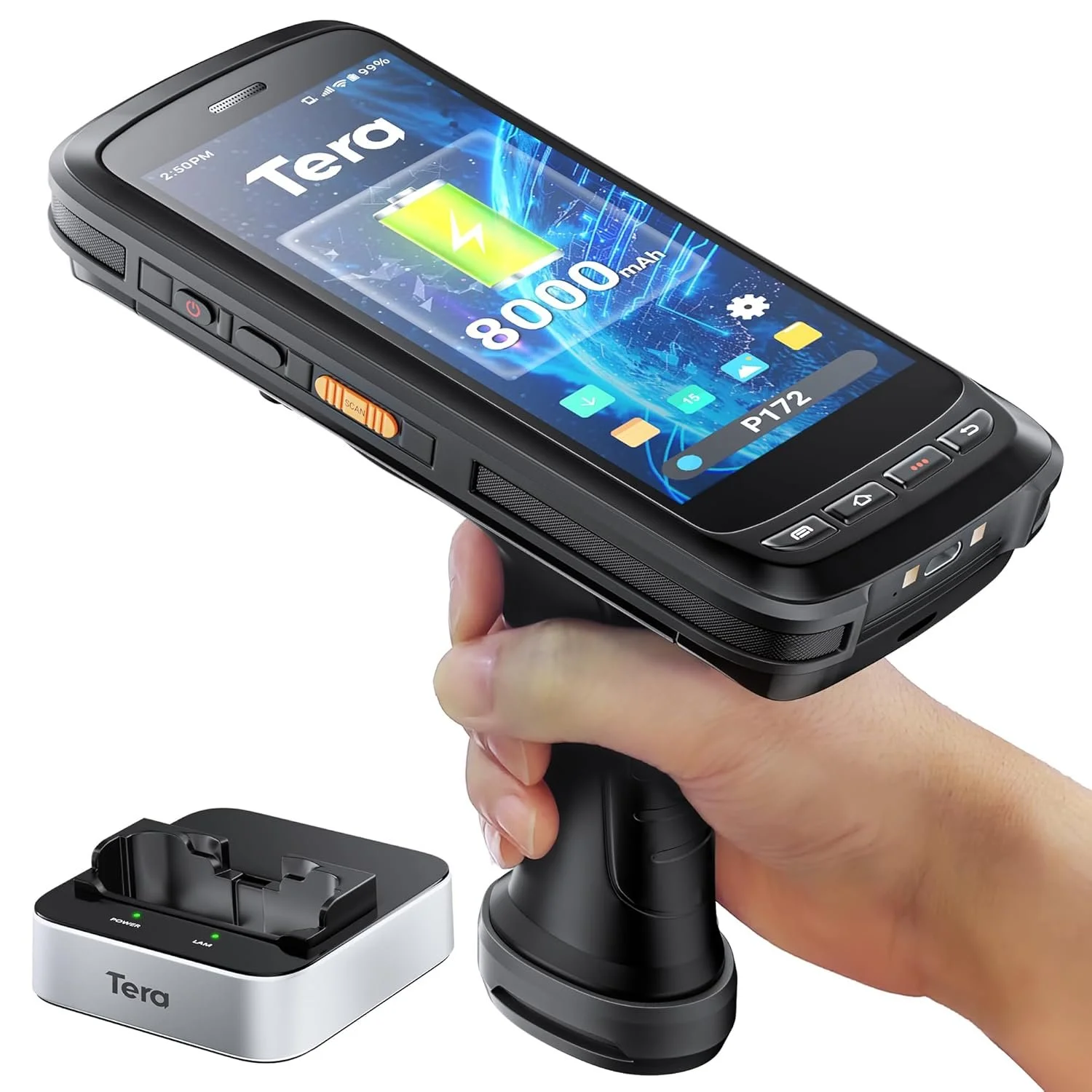 Смартфон-сканер 5.2" Tera P172 3/32 Gb 4G 2-SIM NFC 8 ядер Android 11 Black, фото №2 Смартфон-сканер 5.2" Tera P172 3/32 Gb 4G 2-SIM NFC 8 ядер Android 11 Black, фото №2