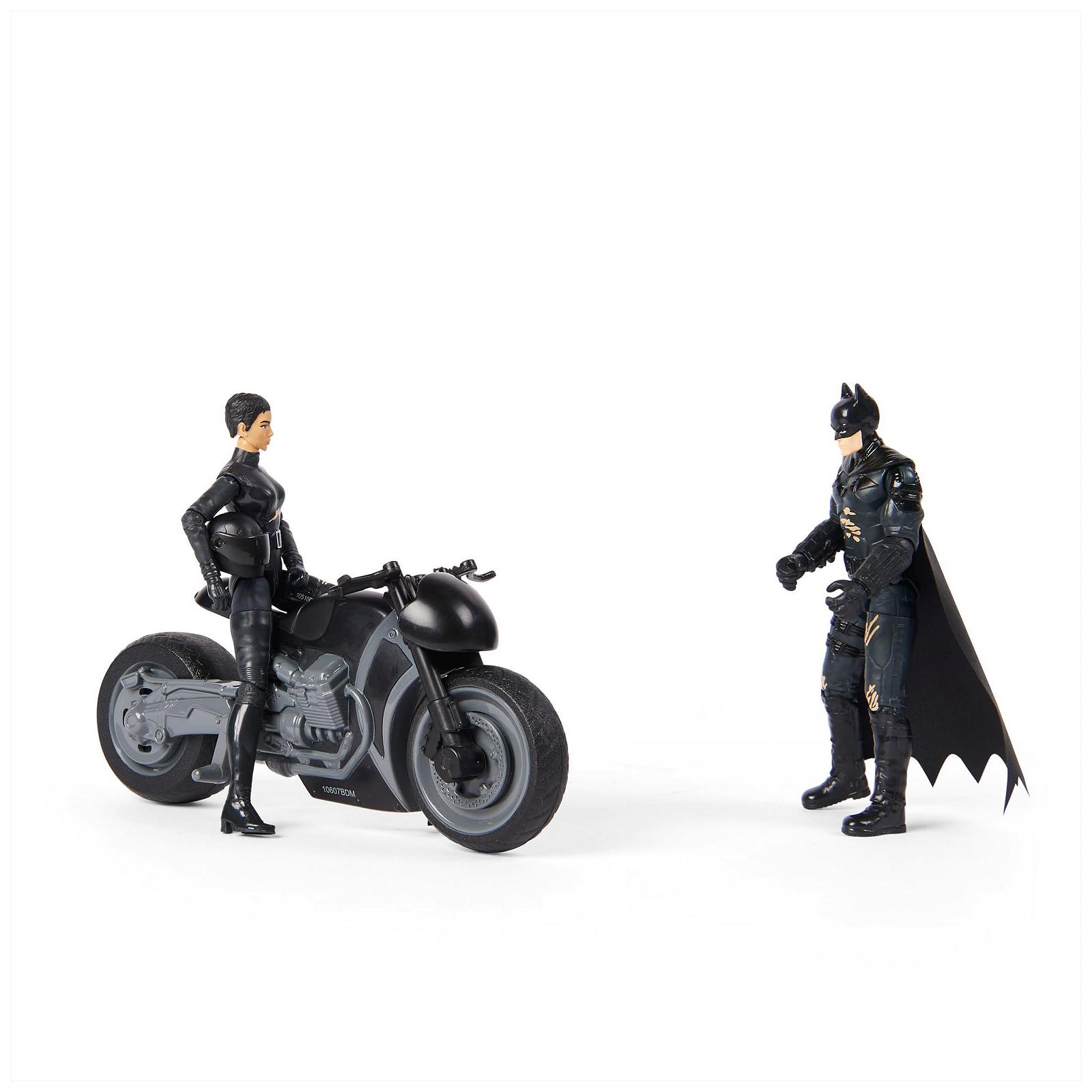 Ігровий набір DC Comics Batman The Batman, фігурки Бетмен та Селіна Кайл 10 см, мотоцикл Селіни Кайл, фото №4