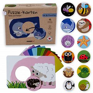 Купить Пазлы-карточки Puzzle Cards Первый пазл Животные и цвета 13 пазлов - Фото 1 Пазлы-карточки Puzzle Cards Первый пазл Животные и цвета 13 пазлов - Фото 1