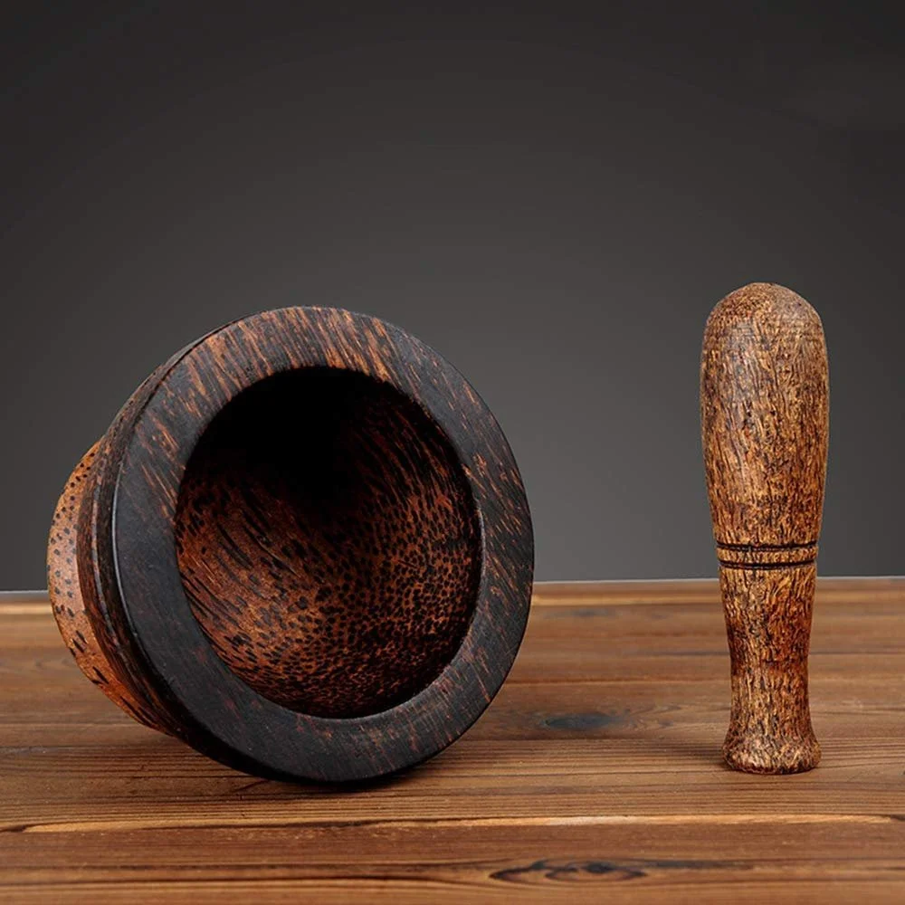 Дерев'яний Млинок для спецій та перцю з товкачиком, фото №2