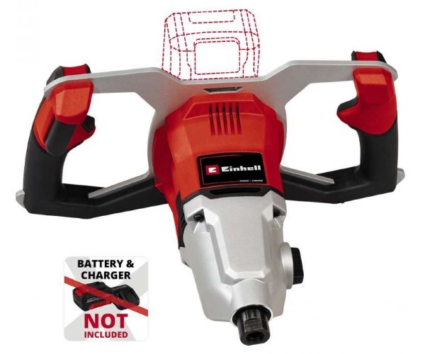 Einhell Міксер будівельний акумуляторний TP-MX 18-2LI BL Solo PXC 18В 450/720об•хв, М14 60Нм безщітковий 5.11кг, без АКБ і ЗП, фото №5 Einhell Міксер будівельний акумуляторний TP-MX 18-2LI BL Solo PXC 18В 450/720об•хв, М14 60Нм безщітковий 5.11кг, без АКБ і ЗП, фото №5