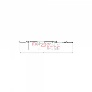 Трос стоякового гальма METZGER 10.4136 задній правий для BMW MINI - Фото 1