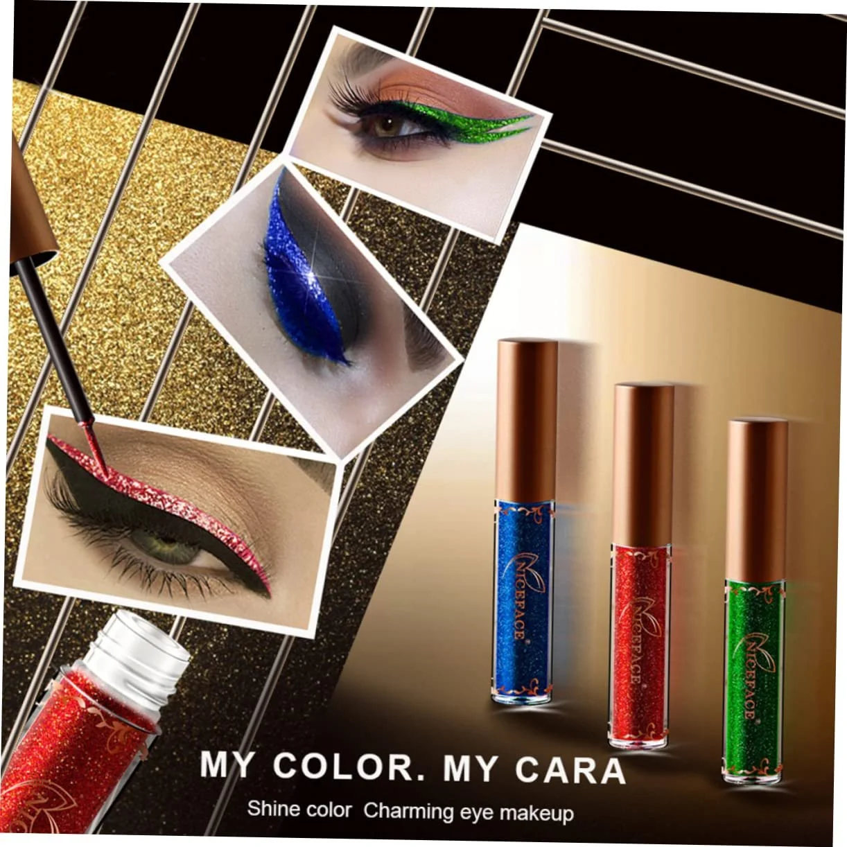 Підводка для очей FRCOLOR Перламутровий Рідка, фото №5 Підводка для очей FRCOLOR Перламутровий Рідка, фото №5