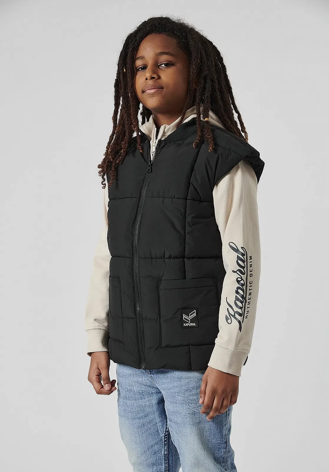 Куртка KAPORAL для детей ONELO Черный 16A Свободный крой Без рукавов, фото №4 Куртка KAPORAL для детей ONELO Черный 16A Свободный крой Без рукавов, фото №4