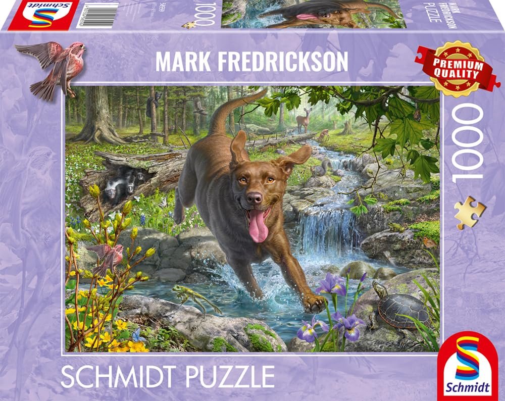 Пазл Schmidt Spiele Dog Love 58559 Mark Frederickson Spring Walk with Labrador Retriever 1000 элементов, фото №3 Пазл Schmidt Spiele Dog Love 58559 Mark Frederickson Spring Walk with Labrador Retriever 1000 элементов, фото №3