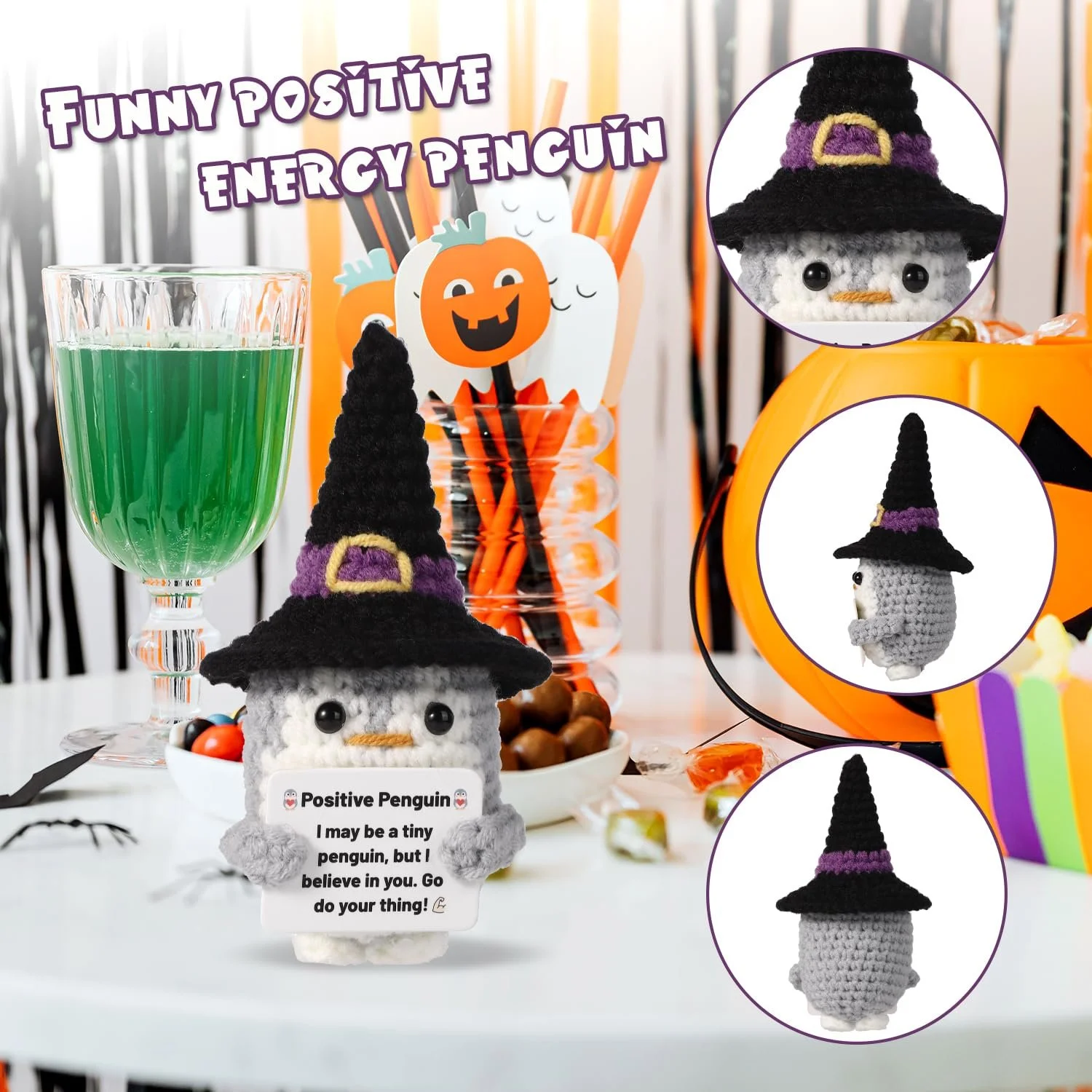 Положительный пингвин, вязаный крючком, фото №3 Положительный пингвин, вязаный крючком, фото №3