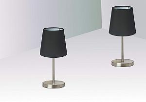 Настільна лампа Trango 2017-07B*2 Set of 2 E14 Black - Фото 1